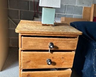 Original tongue and groove English pine, three drawer table.  Original knobs, most likely part bone. A must see for antique lovers…..