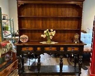 Stunning Solid Wood Hutch from Vermont - can be used with or without the top.  Perfect to display your cherished plates or nicknacks.