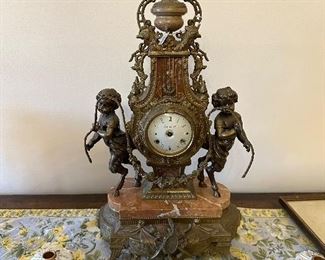 Imperial Brevattato Italy Bologna Marble Day Clock