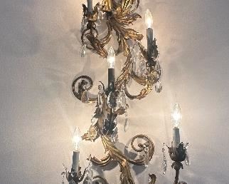 Florentine Gilt Metal Light Candle Sconce