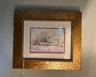 Waterpaint Gold Custom Frame
