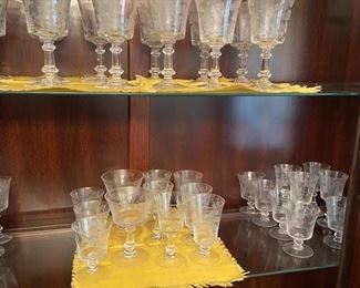 Fostoria willow pattern