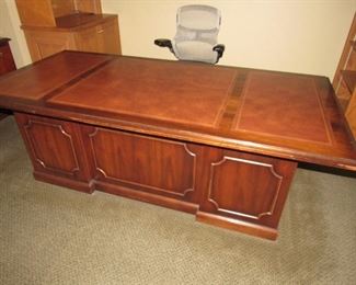 Leather-top desk 86" x 42"