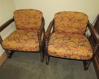 Vintage barrel style chairs