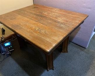 Vintage oak pub table