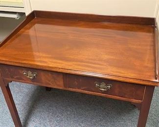 Flamed mahogany desk