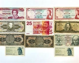 Assorted Foreign Banknotes