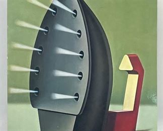 Konrad Klapheck Iron Artwork Print on Board 