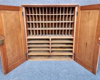 Antique Mailbox Mail Cabinet