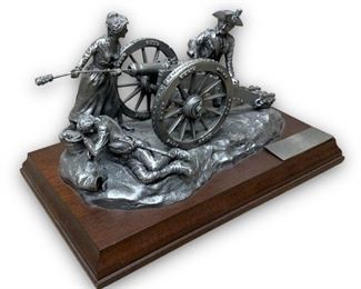 Wallace Pewter R. Sullivan Battle of Monmouth Sculpture
