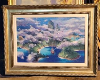James Coleman" First Look at Neverland " signed and numbered glicee. ARTIST PROOF..27/30!