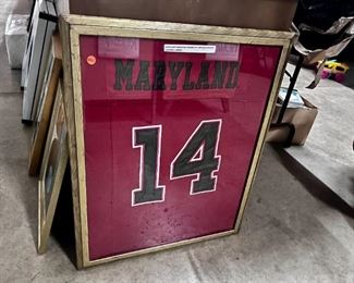 Maryland jersey framed 