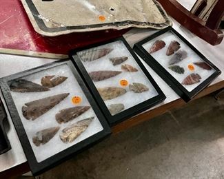 lot of arrow heads 