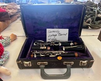 vintage clarinet in case 