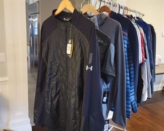 UNDER ARMOUR.. NIKE..AFFLICTION..TASSO ELBA MEN'S CLOTHES.  SOME NEW WITH TAGS.  XL