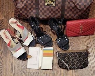 designer shoes and bags.. fendi, coach, bcbg, LV