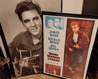 Elvis Presley and Rebel Without a Cause Poster