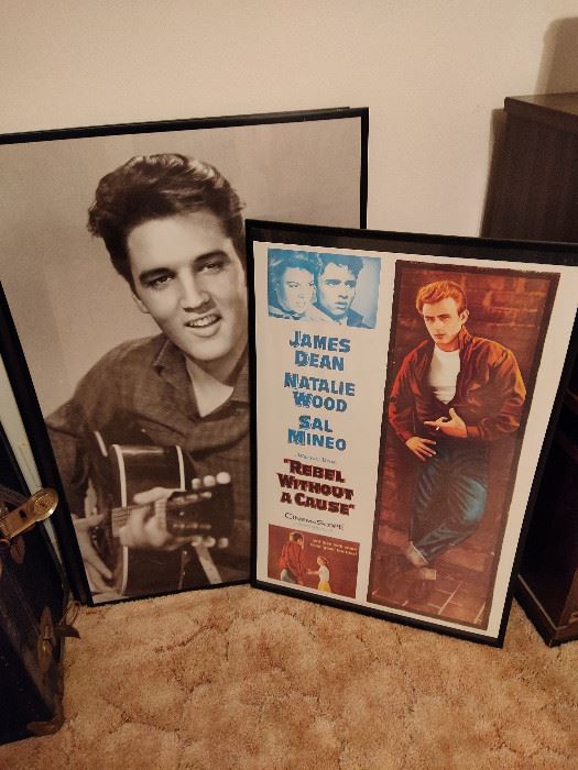 Elvis Presley and Rebel Without a Cause Poster