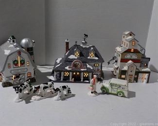 Farm Business from Dept 56 Snow Village Collection