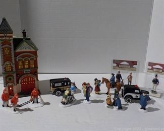 Heroes Dept 56 Snow Village Policeman Firemen an Ambulance and More