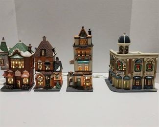 Set of 4 Dept 56 Village Pieces