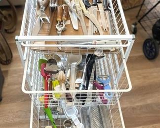 Storage Baskets with Utensils