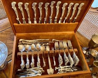 Wallace sterling "Waltz of Spring" flatware set
