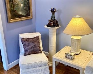 Pair of slipper chairs