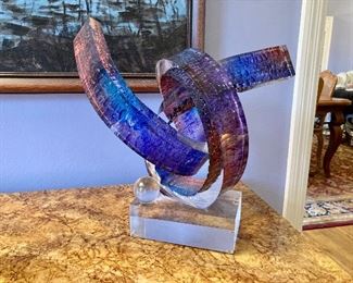 Acrylic sculpture by Rod Garrett
