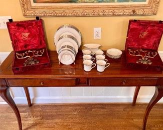 Console table
59” w, 18” d, 34” h
