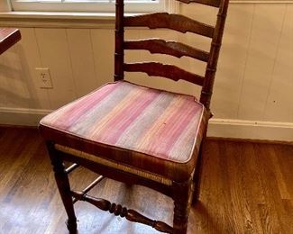 All chairs have custom made cushions