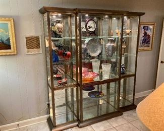 Lighted display cabinet by DIA (Design institute of America) 
72” w, 16” d, 80” h
