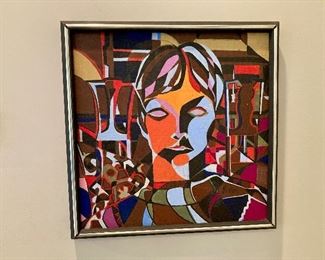 Abstract face painting by Sexton
17.5”x 17.5”