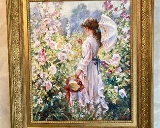 Oil on canvas by Hungarian artist  Zsuzsa Furka
$750