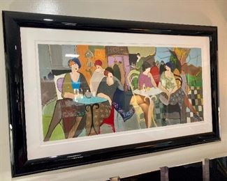 Signed Itzchak Tarkay lithograph
61” x 37”
