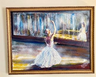 Ballerina oil on canvas by Richard Russell
43” x 33.5”
