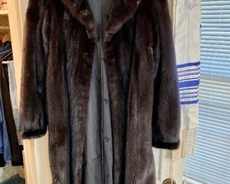Black mink coat from Peter Duffy NY
