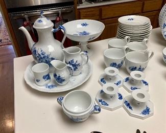 Royal Copenhagen Braided Blue Flower set
