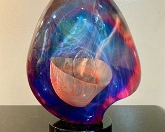 Dino Rosin art glass sculpture
