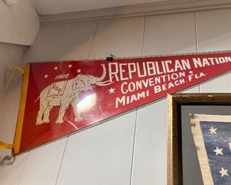 1968 Republican National Convention pennant