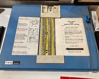 CES Votomatic “Hanging Chad” voting machine
