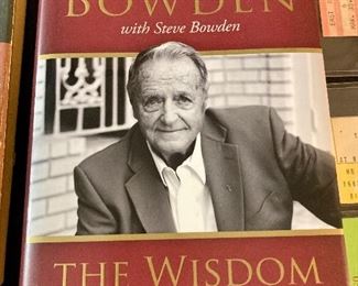 Autographed Bobby Bowden “The Wisdom of Faith” book 