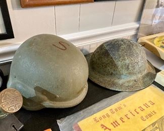 PASGT marines helmet
WWII doughboy helmet 