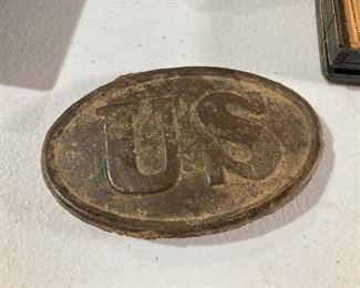 Union army belt buckle
