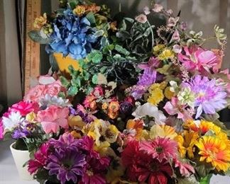 Artificial Flowers With Pots