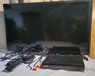 Samsung Television With Sony DVD Player
