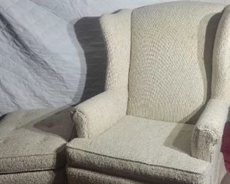 Wingback Chair Ottoman