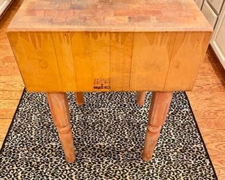 SOLD-STAFF FAVORITE! Boos Maple top Butcher Block 24 x 24 x 34. HEAVY - Bring muscle. :) 