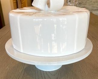 SOLD- BIA Cordon Bleu Ceramic Cake Stand. No chips.