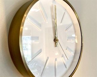 SOLD Decorative wall clock. 13" D. Battery opp. 
